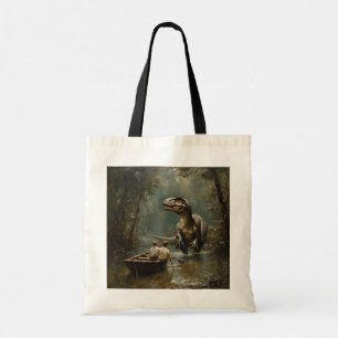Swamp of Giants – A Prehistoric Encounter Tote Bag