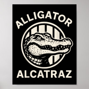 Swamp Prison Alcatraz Style Alligator Bayou Concep Poster
