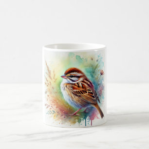Swamp sparrow 220924AREF117 - Watercolor Coffee Mug