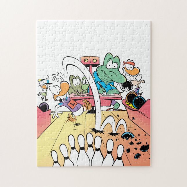 Swamp Ten Pin Bowling Jigsaw Puzzle (Vertical)