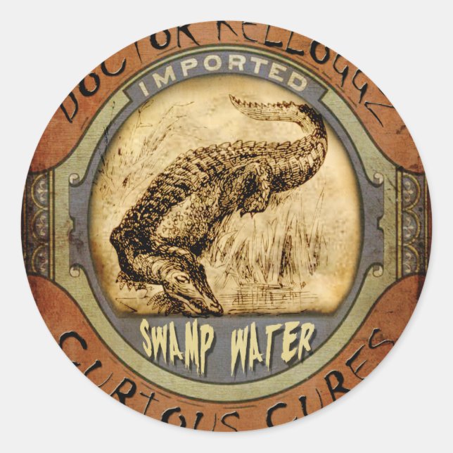 Swamp Water Classic Round Sticker (Front)