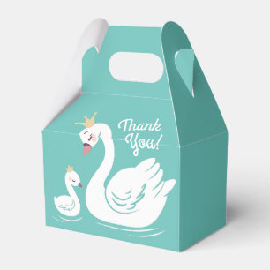 Swan 1st Birthday Party Baby Shower Favour Box