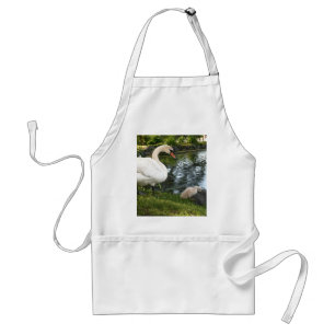 Swan and cygnet standard apron