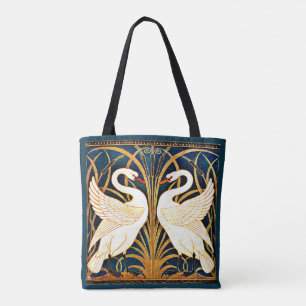 Swan and Rush and Iris, Tote Bag