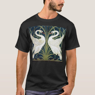 Swan and Rush and Iris wallpaper T-shirt