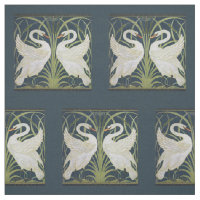 Swan Art Nouveau Two Swans