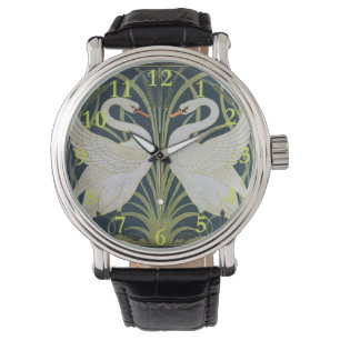 Swan Art Nouveau Two Swans Watch