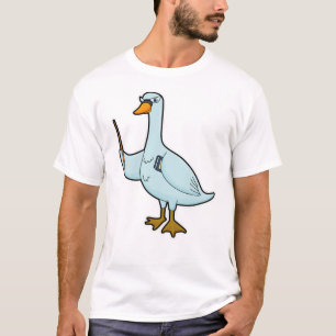 Swan as Teacher with Book & Pointer T-Shirt