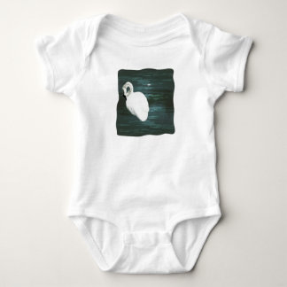 Swan at the Pond Baby Bodysuit