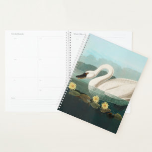 swan audubon bird white water swans planner