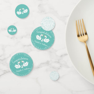Swan Baby Shower Confetti
