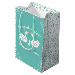 Swan Baby Shower Medium Gift Bag
