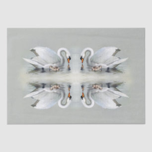 Swan Birds Cygnets Wildlife Animals Tissue Paper