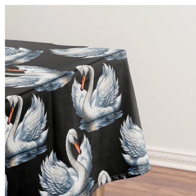 Swan Birds Pattern Design  Tablecloth (Creator Uploaded)