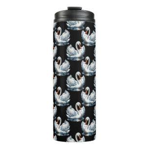 Swan Birds Pattern Design  Thermal Tumbler