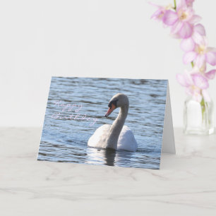 Swan birthday  card