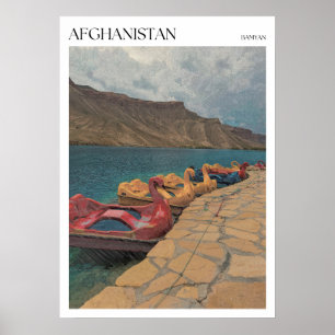 Swan Boats Band e Amir Blue Lake Afghanistan Poster