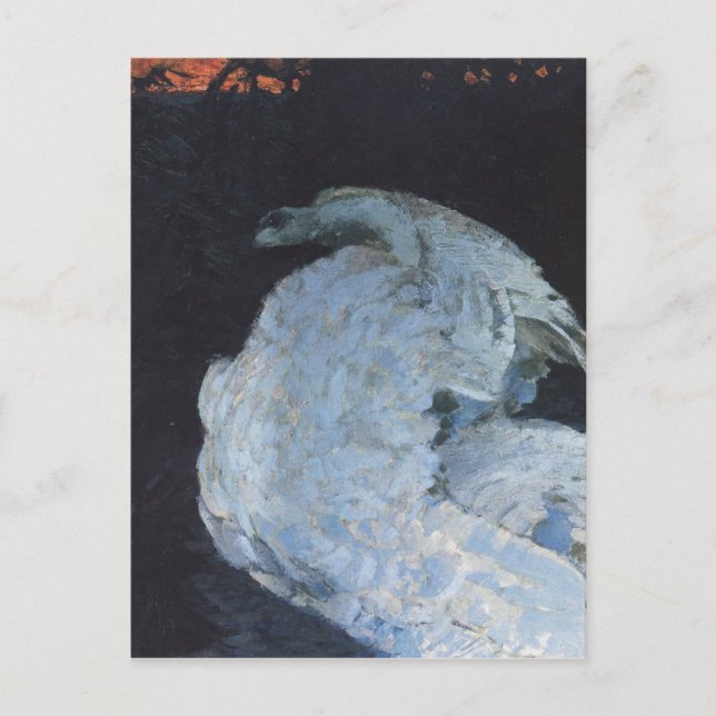Swan by Mikhail Vrubel Postcard (Front)