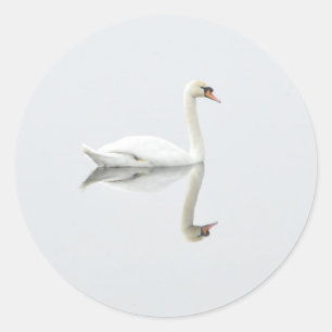 Swan Classic Round Sticker