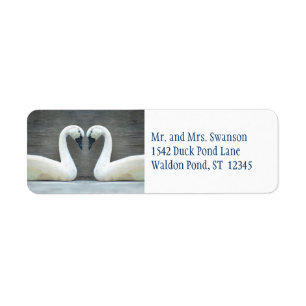 Swan Country Wedding Labels
