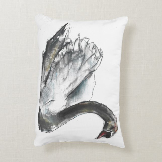 Swan Decorative Cushion (Back(Vertical))
