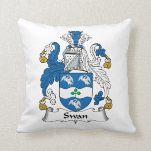 Swan Family Crest Cushion