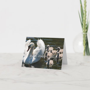 Swan family Mother's day Card