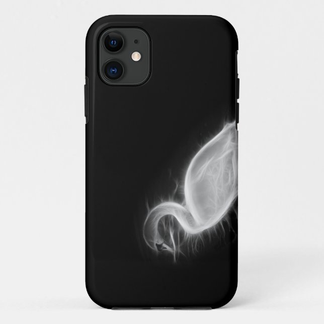 Swan Fractal Case-Mate iPhone Case (Back)
