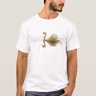 Swan Gliding Over Water T-Shirt