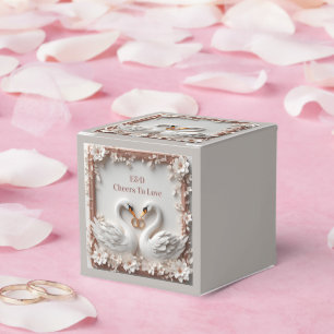 🕊️ Swan Heart Floral Frame Wedding Collection 🕊️ Favour Box