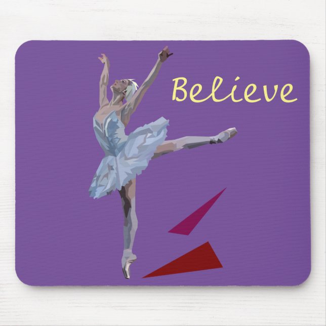 'Swan Lake Ballerina' Mouse Pad (Front)