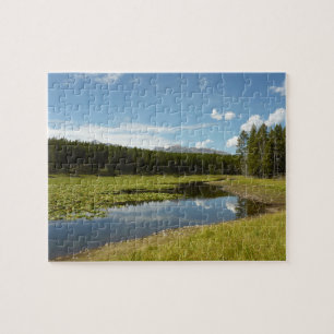 Swan Lake I at Grand Teton National Park Jigsaw Puzzle
