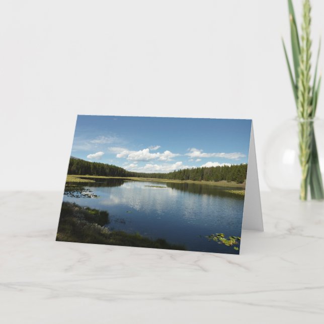 Swan Lake II at Grand Teton National Park Card (Front)