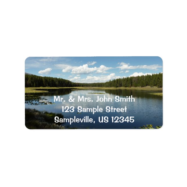 Swan Lake II at Grand Teton National Park Label (Front)