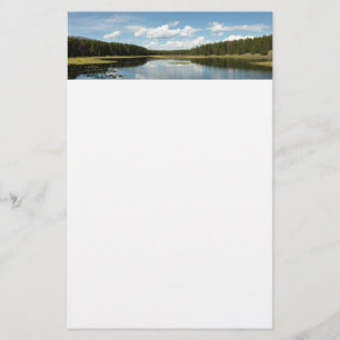 Swan Lake II at Grand Teton National Park Stationery