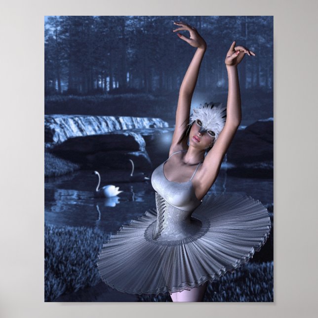 Swan Lake - Odette and Swans Poster (Front)
