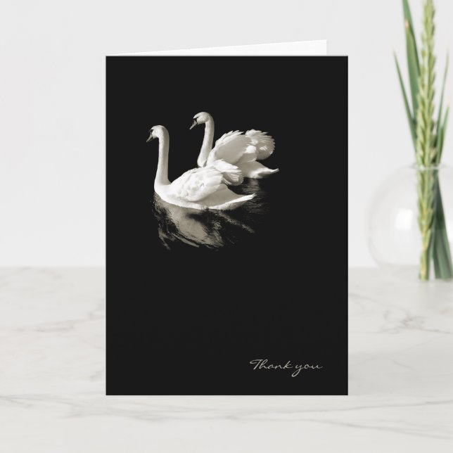 Swan Lake romantic card (Front)