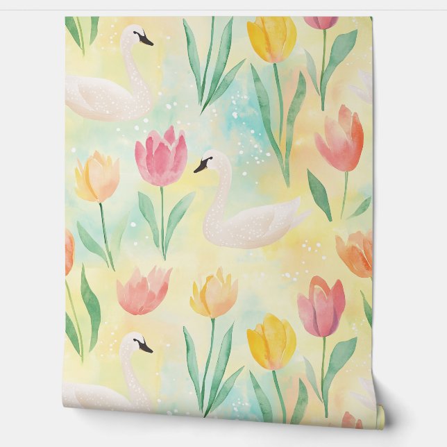 Swan Lake Serenade Wallpaper (Unrolling)