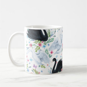 Swan Lake: Watercolor Pastel Pattern. Coffee Mug