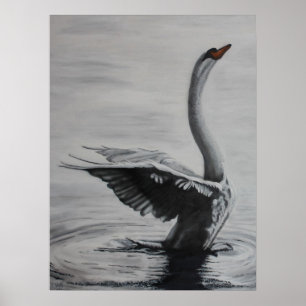Swan (Left side) Poster