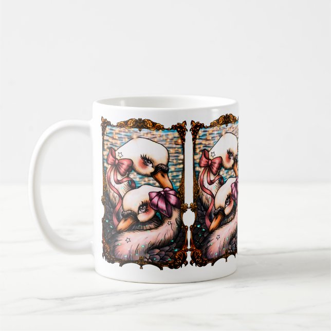 Swan Lovers  Coffee Mug (Left)