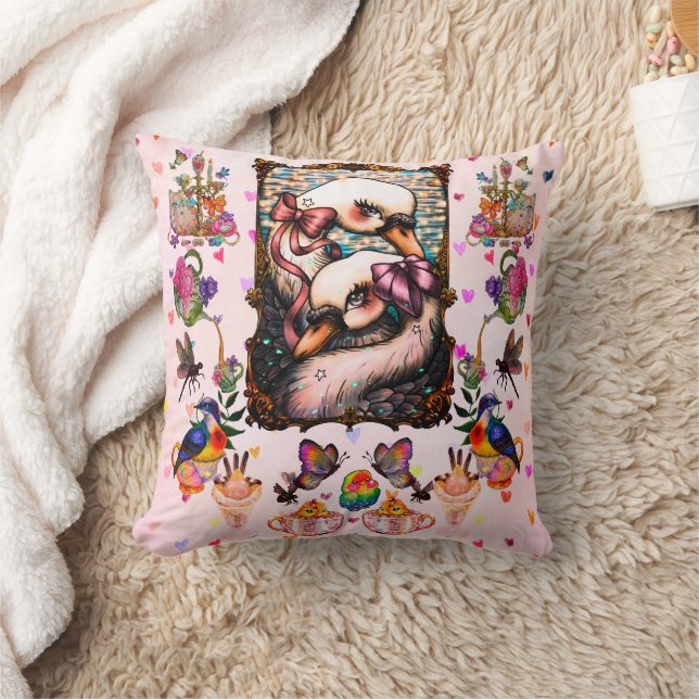 Swan lovers cushion (Blanket)
