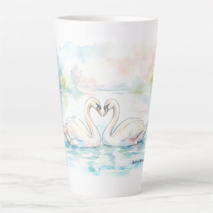 Swan Lovers - Valentine's Day Latte Mug