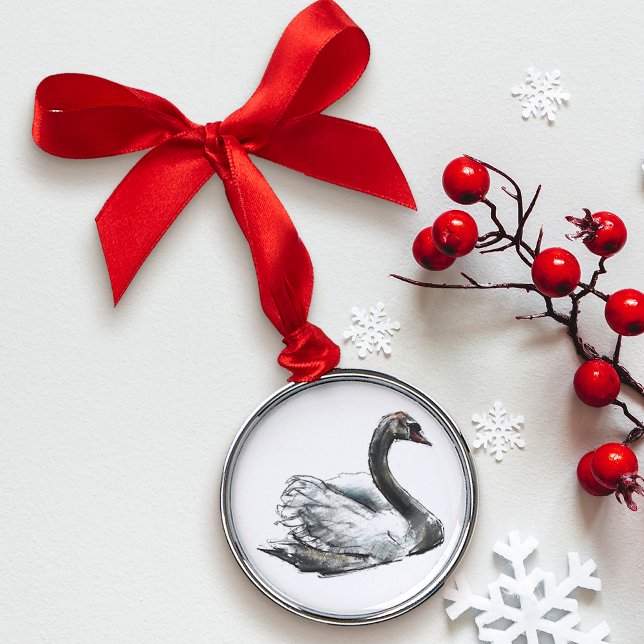 Swan Metal Tree Decoration (Creator Uploaded)
