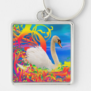 Swan Nest Key Ring