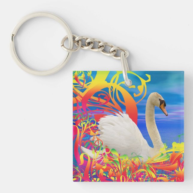 Swan Nest Key Ring (Front)