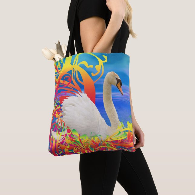 Swan Nest Tote Bag (Close Up)