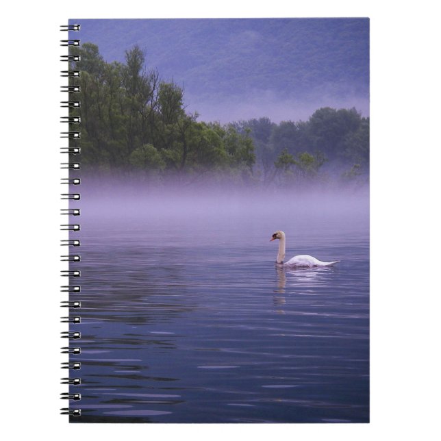Swan on lake notebook (Front)