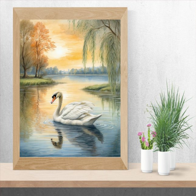 Swan on the Lake Poster (Creator Uploaded)