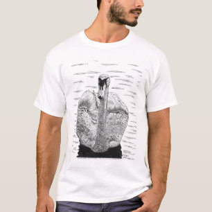Swan Pen and Ink Drawing T-Shirt